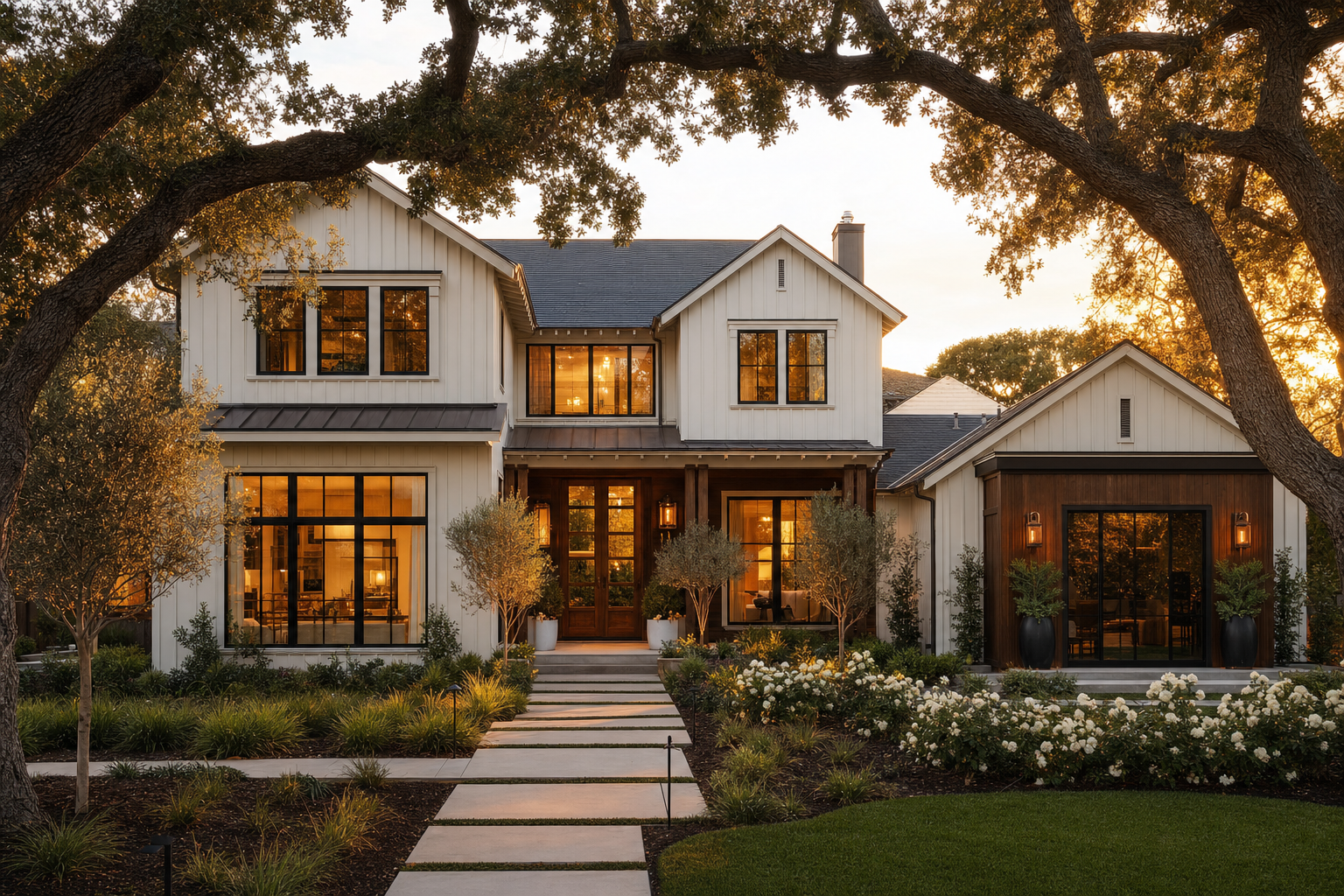 Newer master-planned Bakersfield home with modern farmhouse styling